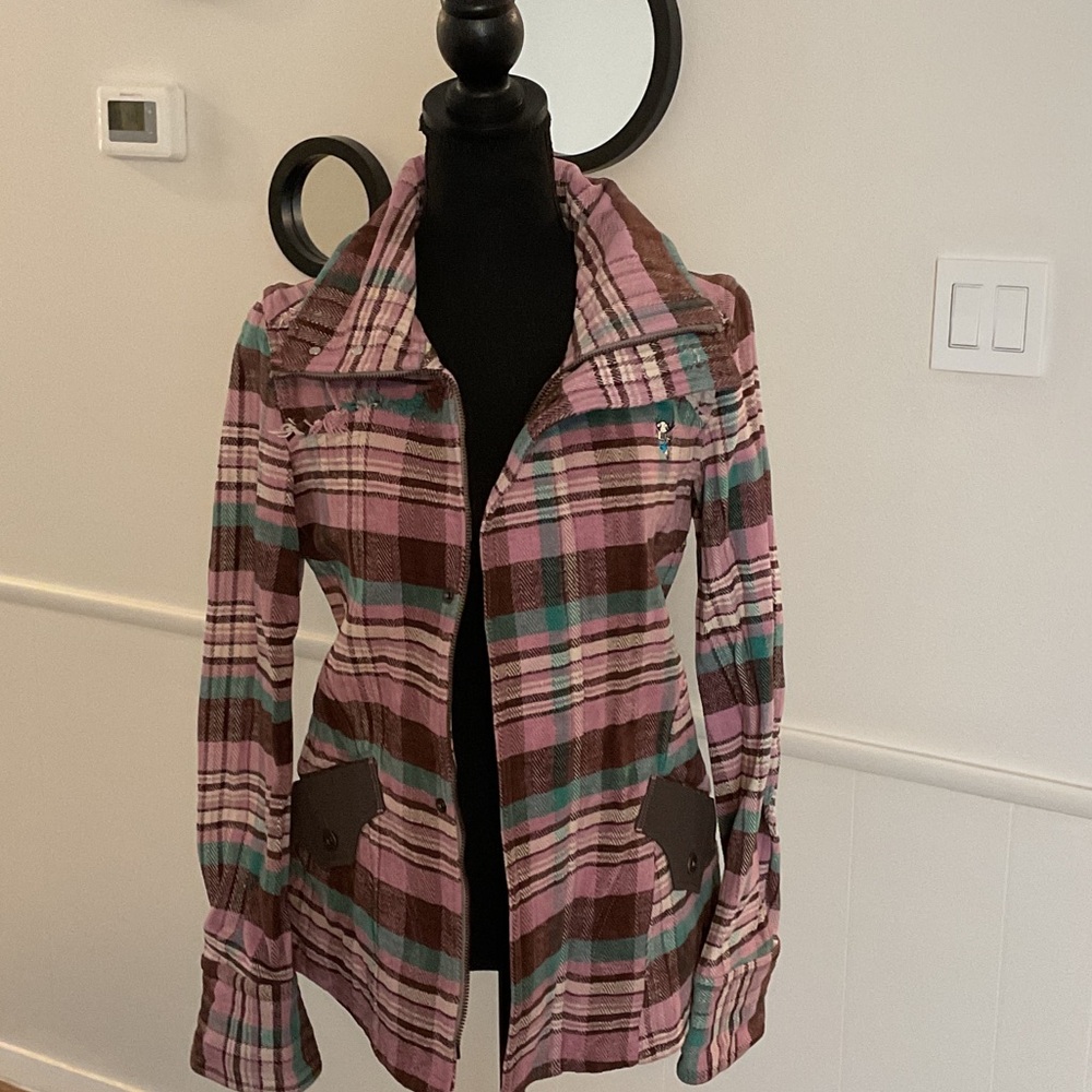 Diesel Multicolor Plaid Utility Jacket
